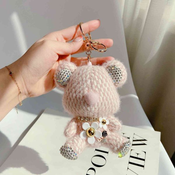 creative diamond inlaid daisy flower sitting bear key ring diy personality doll bag pendant gift girl, Silver
creative diamond inlaid daisy flower sitting bear key ring diy personality doll bag pendant gift girl, Silver