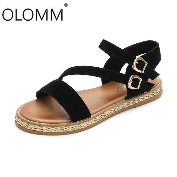 wild flat bottom strap comfortable sandals sponge cake thick fashion roman womens shoes, Black
wild flat bottom strap comfortable sandals sponge cake thick fashion roman womens shoes, Black