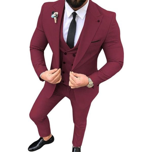 piece burgundy suit men 2021 slim fit wedding tuxedos bridegroom groomsmen business party prom blazer(jacket+pants+ tie+vest men's suit, White;black
piece burgundy suit men 2021 slim fit wedding tuxedos bridegroom groomsmen business party prom blazer(jacket+pants+ tie+vest men's suit, White;black