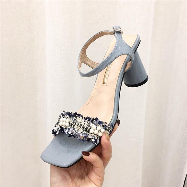 dress shoes 2021 sweet women candy color high heels sandals open toe beach summer designer blue white ankle strap sandal party, Black
dress shoes 2021 sweet women candy color high heels sandals open toe beach summer designer blue white ankle strap sandal party, Black