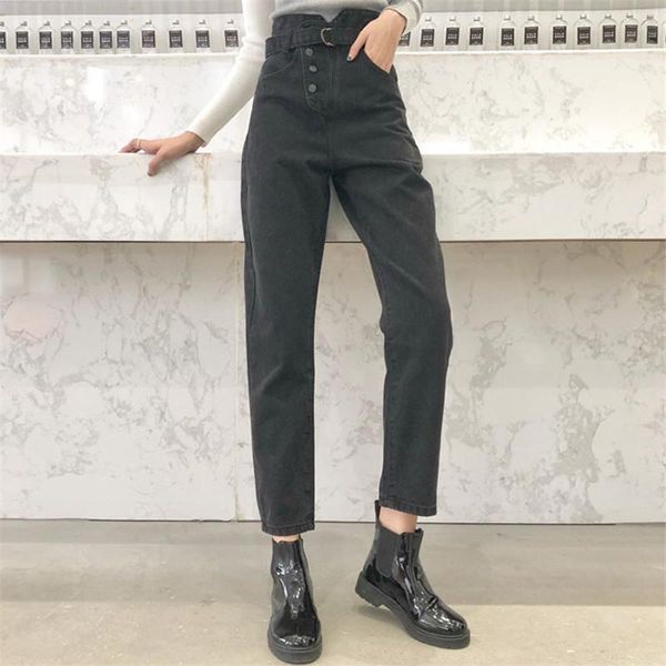 high waist jeans with belt chic personality harem pants women black femme vaqueros mujer calca feminina women's, Blue
high waist jeans with belt chic personality harem pants women black femme vaqueros mujer calca feminina women's, Blue