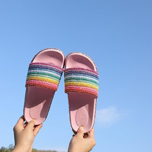 slippers roni bouker glitter slides women's summer shoes bling women fashion beach flip flops shoe woman wholesale dropship, Black
slippers roni bouker glitter slides women's summer shoes bling women fashion beach flip flops shoe woman wholesale dropship, Black