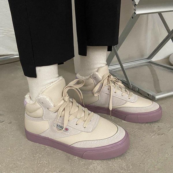 boots 2021 winter woman chunky ankle fashion platform women's flat sneaker padded keep warm shoes women, Black