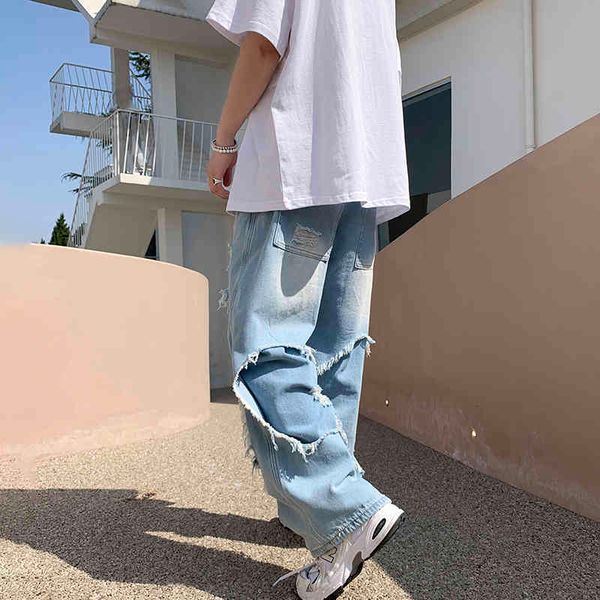 men's jeans loose male jeans, torn, hole, fashion trends, patchwork, teenage clothes, punk, backpacking, blue, denim, streetwear, bxve
men's jeans loose male jeans, torn, hole, fashion trends, patchwork, teenage clothes, punk, backpacking, blue, denim, streetwear, bxve