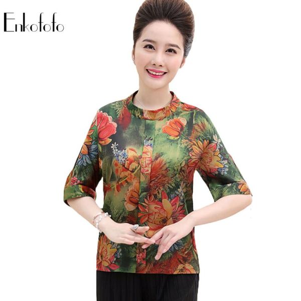 women's blouses & shirts real silk blouse women 2021 summer elegant print half sleeve round neck chiffon womens and plus size, White
women's blouses & shirts real silk blouse women 2021 summer elegant print half sleeve round neck chiffon womens and plus size, White