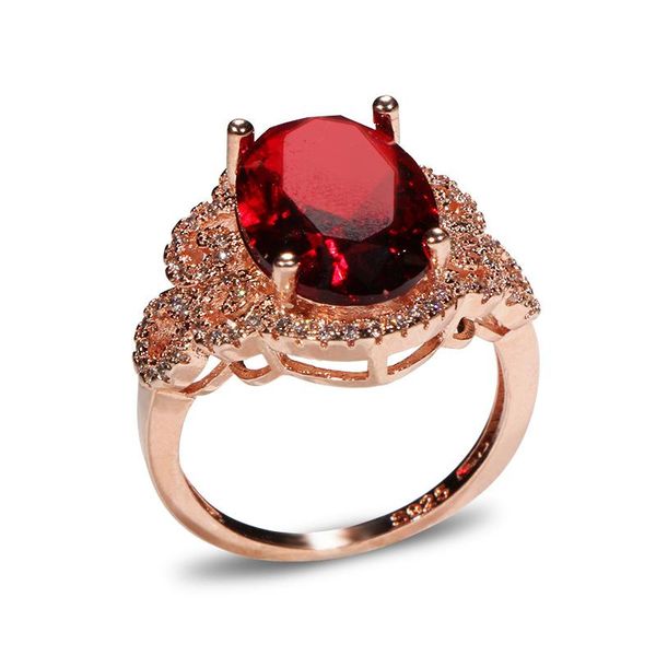 cluster rings luxury classic 925 sterling silver for women with oval shape ruby gemstones rose gold color charm lady jewelry gift, Golden;silver
cluster rings luxury classic 925 sterling silver for women with oval shape ruby gemstones rose gold color charm lady jewelry gift, Golden;silver