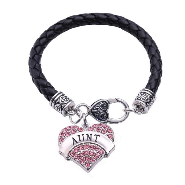 charm bracelets in 2021 women leather heart bracelet aunt written with beautiful crystals zinc alloy drop, Golden;silver
charm bracelets in 2021 women leather heart bracelet aunt written with beautiful crystals zinc alloy drop, Golden;silver