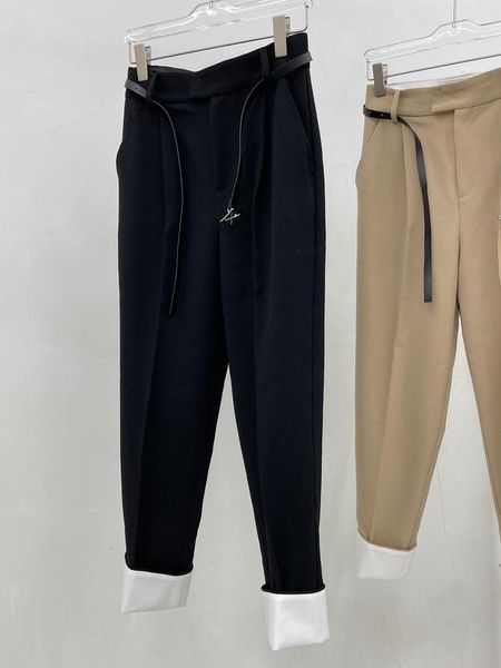 women's pants & capris 2021 women fashion loose waistband trousers cuffed thickened 1007, Black;white
women's pants & capris 2021 women fashion loose waistband trousers cuffed thickened 1007, Black;white