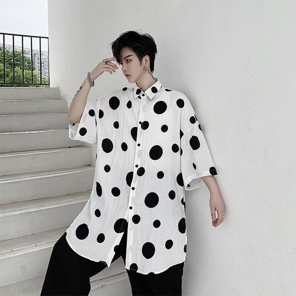 men's casual shirts summer short-sleeved fashion printed men streetwear korean loose oversize mens dress shirt prrl, White;black
men's casual shirts summer short-sleeved fashion printed men streetwear korean loose oversize mens dress shirt prrl, White;black