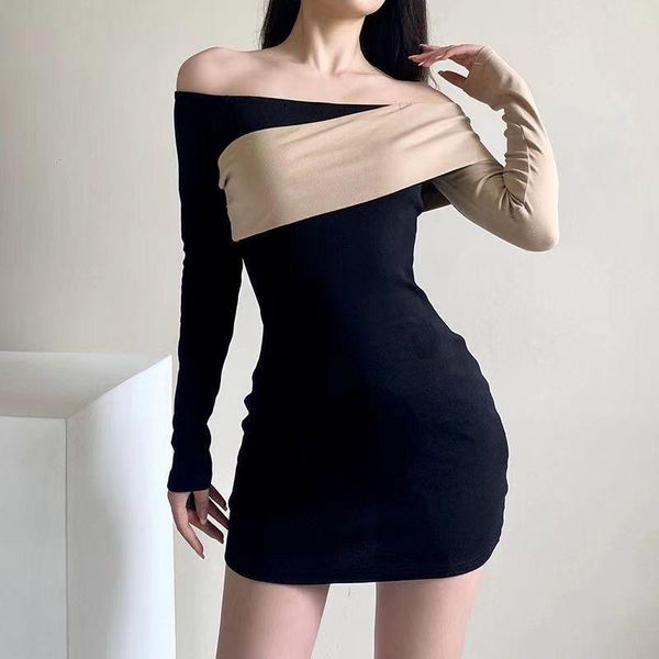 casual dresses for women autumn 2021 backless show clavicle long-sleeved dress female strapless slim hip short skirt tide, Black;gray
casual dresses for women autumn 2021 backless show clavicle long-sleeved dress female strapless slim hip short skirt tide, Black;gray