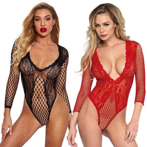 nxy lingerie nylon mesh bodysuit transparent stocking erotic plus size costume suits womens teddy 1220, Red;black
nxy lingerie nylon mesh bodysuit transparent stocking erotic plus size costume suits womens teddy 1220, Red;black