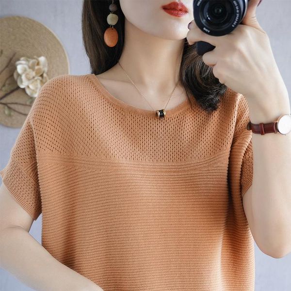 women's sweaters 2021 summer 100% pure cotton thin short-sleeved sweater round neck pullover half-sleeved t-shirt hollow large size ju, White;black
women's sweaters 2021 summer 100% pure cotton thin short-sleeved sweater round neck pullover half-sleeved t-shirt hollow large size ju, White;black