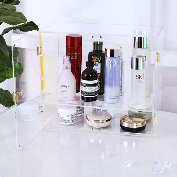 storage boxes & bins large-capacity colorful cosmetics box acrylic deskdressing table dust-proof skin care product rack
storage boxes & bins large-capacity colorful cosmetics box acrylic deskdressing table dust-proof skin care product rack