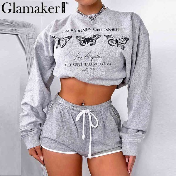 glamaker long sleeve women set summer crop casual sweat suits outfits streetwear fashion 2 piece shorts set 210414, White
glamaker long sleeve women set summer crop casual sweat suits outfits streetwear fashion 2 piece shorts set 210414, White