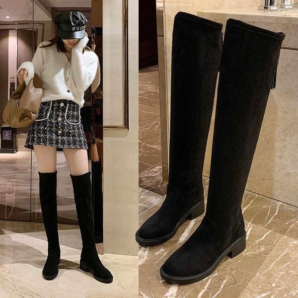 boots women's casual over-the-knee shoes winter round toe thick-soled high heels warm snow zip mujer, Black
boots women's casual over-the-knee shoes winter round toe thick-soled high heels warm snow zip mujer, Black