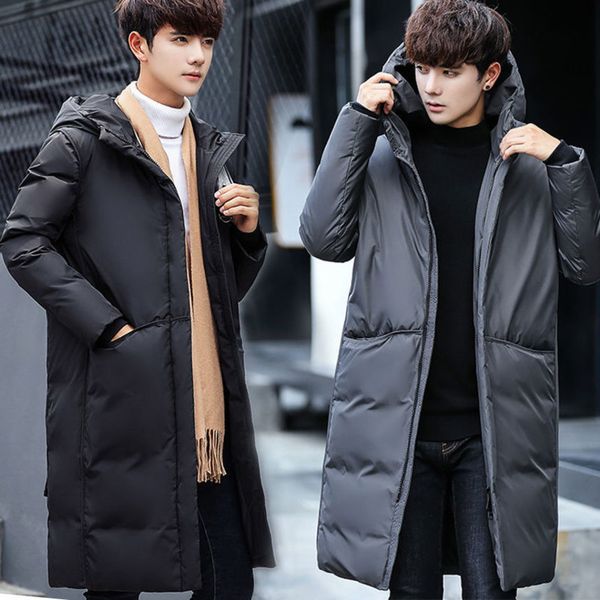 Korean medium and long thickened white duck young down slim student men's et NEW, Black
Korean medium and long thickened white duck young down slim student men's et NEW, Black