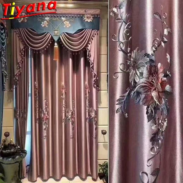 curtain & drapes purple elegant flowers embroidery curtains for living room classical silk texture window bedroom x-hm611#vt
curtain & drapes purple elegant flowers embroidery curtains for living room classical silk texture window bedroom x-hm611#vt