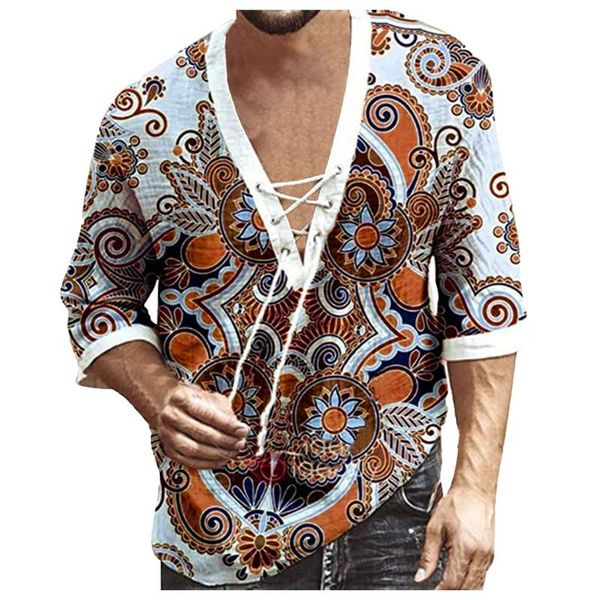 men's casual shirts fashion hippie linen shirt middle sleeve v neck summer beach loose tee solid color streetwear camisa, White;black
men's casual shirts fashion hippie linen shirt middle sleeve v neck summer beach loose tee solid color streetwear camisa, White;black