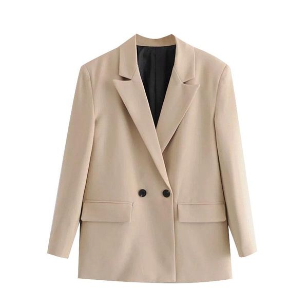 women's suits & blazers ftlzz women fashion double breasted loose fitting blazer coat vintage long sleeve pockets female outerwear casu, White;black
women's suits & blazers ftlzz women fashion double breasted loose fitting blazer coat vintage long sleeve pockets female outerwear casu, White;black