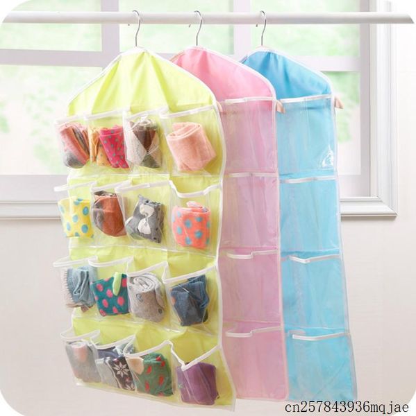 100pcs 16 pockets hanging closet organizer multifunction underwear sorting storage bag door wall organization boxes & bins
100pcs 16 pockets hanging closet organizer multifunction underwear sorting storage bag door wall organization boxes & bins