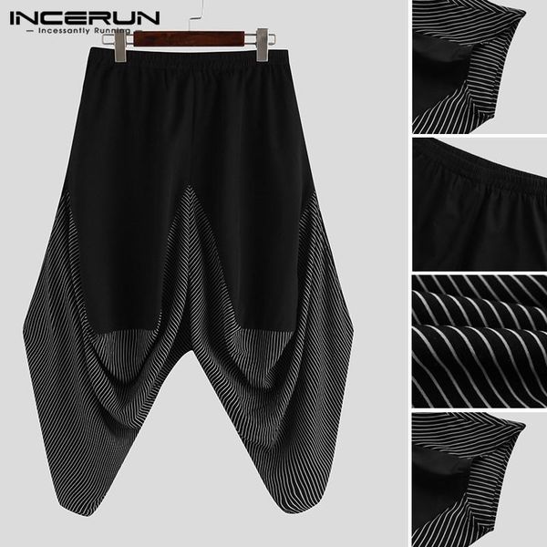 men's pants incerun streetwear men dark black stripes pocket cargo man wide leg harem joggers harajuku hippy style trousers s-5xl
men's pants incerun streetwear men dark black stripes pocket cargo man wide leg harem joggers harajuku hippy style trousers s-5xl
