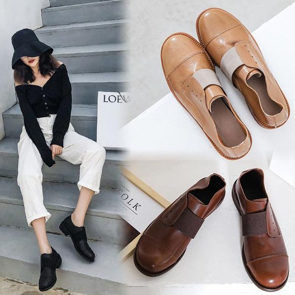 dress shoes brand women genuine leather low heels pimps casual woman retro mid-cald spring autumn ladies, Black
dress shoes brand women genuine leather low heels pimps casual woman retro mid-cald spring autumn ladies, Black