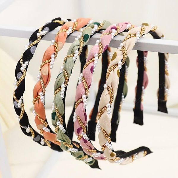 fashion summer headwear casual pearl hairband for women exquisite beaded winding headband female hair accessories, Silver
fashion summer headwear casual pearl hairband for women exquisite beaded winding headband female hair accessories, Silver