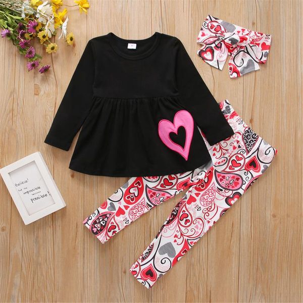 clothing sets toddler baby love pattern printing three-pieces set, infant girl's long sleeve + pants headband set, White
clothing sets toddler baby love pattern printing three-pieces set, infant girl's long sleeve + pants headband set, White