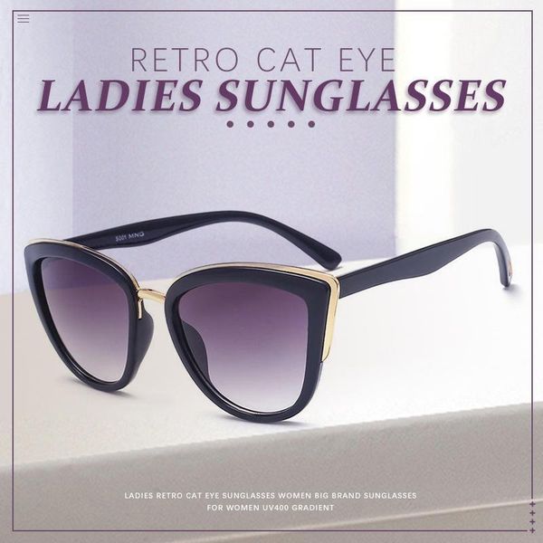 cat eye sunglasses plastic women retro big sun glasses mirror female shades for uv400, White;black
cat eye sunglasses plastic women retro big sun glasses mirror female shades for uv400, White;black