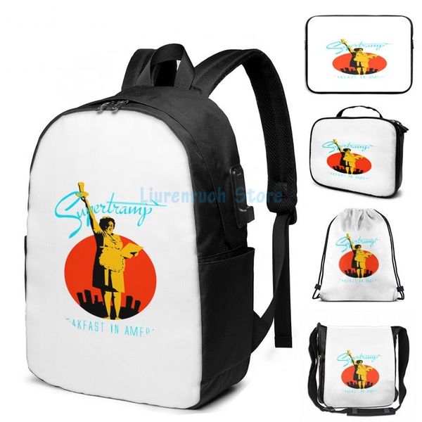 funny graphic print supertramp breakfast in america t-shir usb charge backpack men school bags women bag travel laptop
funny graphic print supertramp breakfast in america t-shir usb charge backpack men school bags women bag travel laptop
