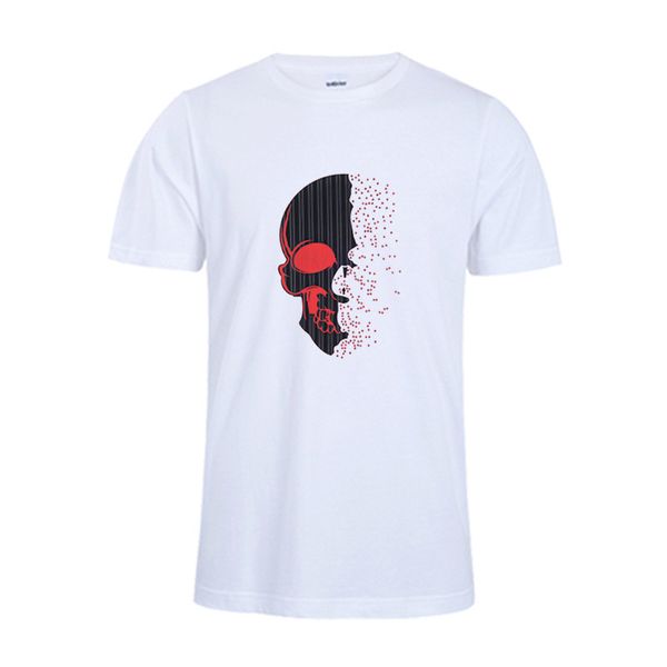 brand t shirt and polos new men's net red tide brand short sleeve flocking skull diamond t-shirt loose top, White
brand t shirt and polos new men's net red tide brand short sleeve flocking skull diamond t-shirt loose top, White