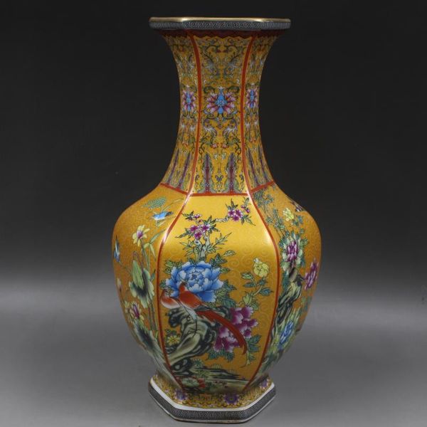 vases jingdezhen ceramic enamel hexagon porcelain antique vase flower arranging living room chinese household decoration tv cabinet
vases jingdezhen ceramic enamel hexagon porcelain antique vase flower arranging living room chinese household decoration tv cabinet