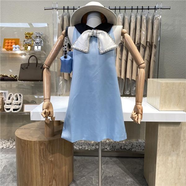 casual dresses brand original design blue rhinestone bow sleeveless dress 2021 age reduction fashion doll collar sweet satin tank, Black;gray
casual dresses brand original design blue rhinestone bow sleeveless dress 2021 age reduction fashion doll collar sweet satin tank, Black;gray