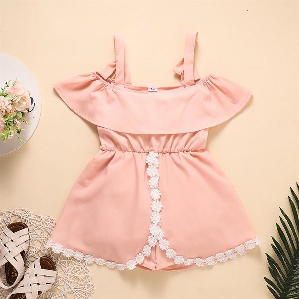 jumpsuits toddler baby girls off shoulder rompers cute self-tie strap floral lace trim jumpsuit shorts for 4-10y girl's bodysuit overal, Blue
jumpsuits toddler baby girls off shoulder rompers cute self-tie strap floral lace trim jumpsuit shorts for 4-10y girl's bodysuit overal, Blue