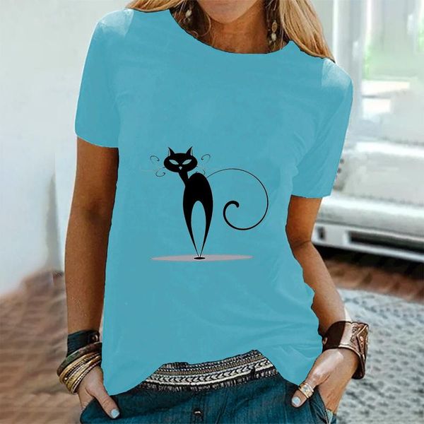 women's t-shirt cats printed t shirt women casual o-neck harajuku tees fun animal short sleeve tshirt female loose tshirts #t2p, White
women's t-shirt cats printed t shirt women casual o-neck harajuku tees fun animal short sleeve tshirt female loose tshirts #t2p, White