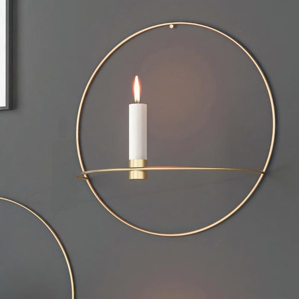 europe metal candlestick wall hanging geometric round candle holder home decoration holders
europe metal candlestick wall hanging geometric round candle holder home decoration holders