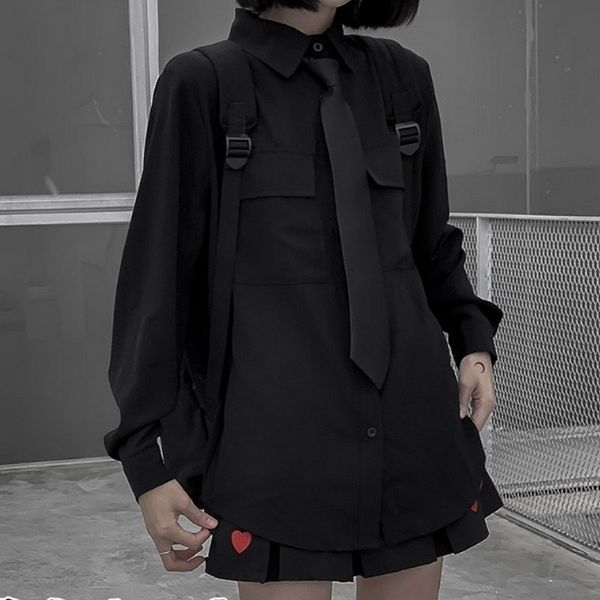 nicemix vintage style gothic blouse women shirt harajuku turn-down collar plus size 2021 korean fashion clothing shirts, White
nicemix vintage style gothic blouse women shirt harajuku turn-down collar plus size 2021 korean fashion clothing shirts, White