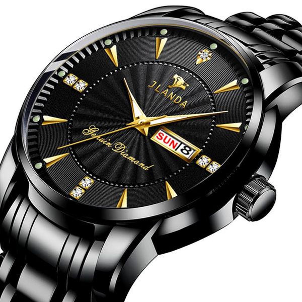 wristwatches jlanda luxury brand men watch classic black men's quartz wristwatch stainless steel waterproof male business dress clock, Slivery;brown
wristwatches jlanda luxury brand men watch classic black men's quartz wristwatch stainless steel waterproof male business dress clock, Slivery;brown