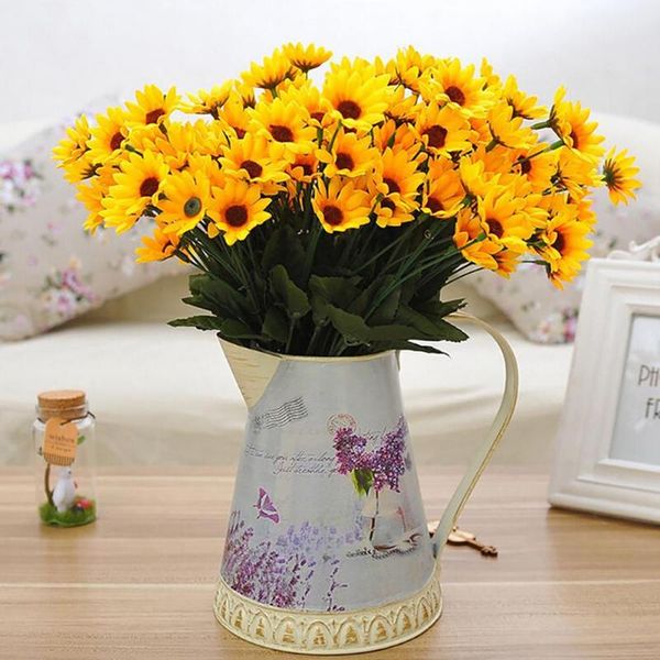 decorative flowers & wreaths autumn decoration 15 heads yellow sunflower faux silk artificial bouquet for home office party garden decor
decorative flowers & wreaths autumn decoration 15 heads yellow sunflower faux silk artificial bouquet for home office party garden decor