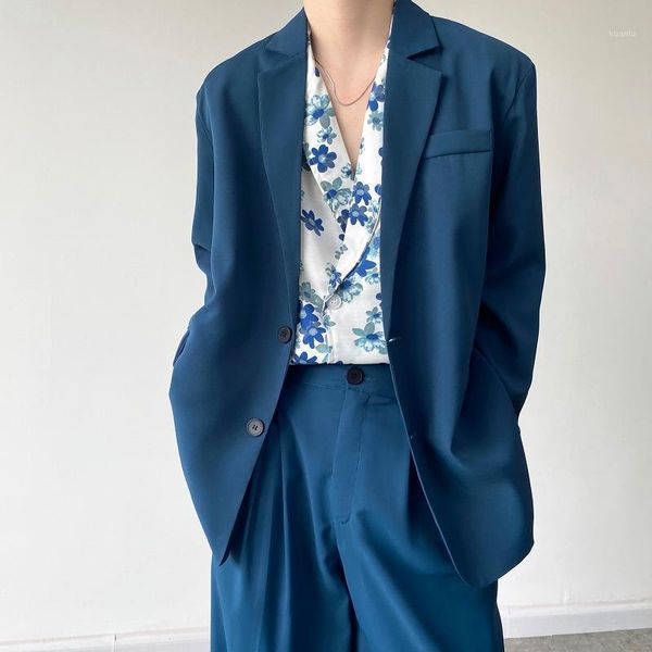 men's suits & blazers blazer men korean style vintage fashion casual loose simple blue suit coat man streetwear office trend jacket, White;black
men's suits & blazers blazer men korean style vintage fashion casual loose simple blue suit coat man streetwear office trend jacket, White;black