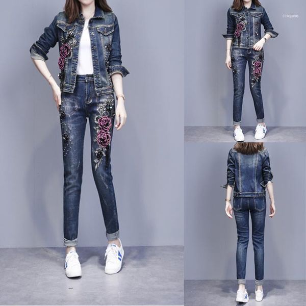 cowboy set female european 2021 spring autumn three-dimensional flowers nail beads sequins slim elastic two piece women1, White
cowboy set female european 2021 spring autumn three-dimensional flowers nail beads sequins slim elastic two piece women1, White