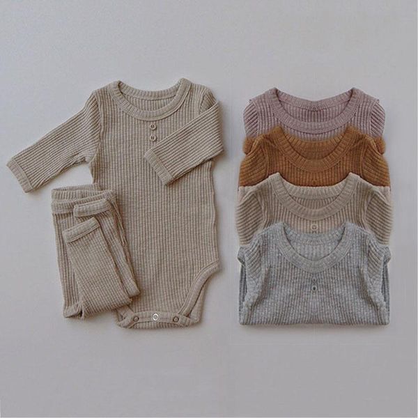 clothing sets born baby ribbed cotton bodysuit + leggings pants suit for autumn girls outfits boys long sleeve clothes, White
clothing sets born baby ribbed cotton bodysuit + leggings pants suit for autumn girls outfits boys long sleeve clothes, White