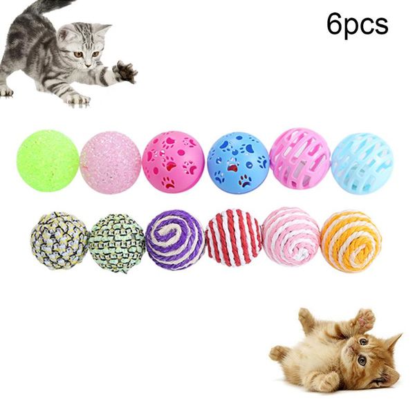 cat toys 6pcs plastic colorful cats bells balls toy pet kitten funny sisal ball fun game scratch interactive for
cat toys 6pcs plastic colorful cats bells balls toy pet kitten funny sisal ball fun game scratch interactive for