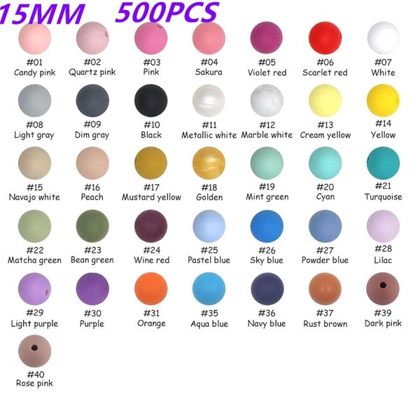 kovict 500pcs optional 15mm silicone round beads rodent diy for necklace chews pacifier chain clips soft texture 220209
kovict 500pcs optional 15mm silicone round beads rodent diy for necklace chews pacifier chain clips soft texture 220209