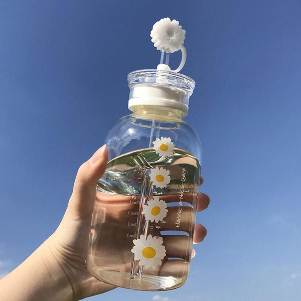 mugs glass water bottle with straw creative daisy frosted/transparent cup leakproof portable drinking a sealing cap lid
mugs glass water bottle with straw creative daisy frosted/transparent cup leakproof portable drinking a sealing cap lid
