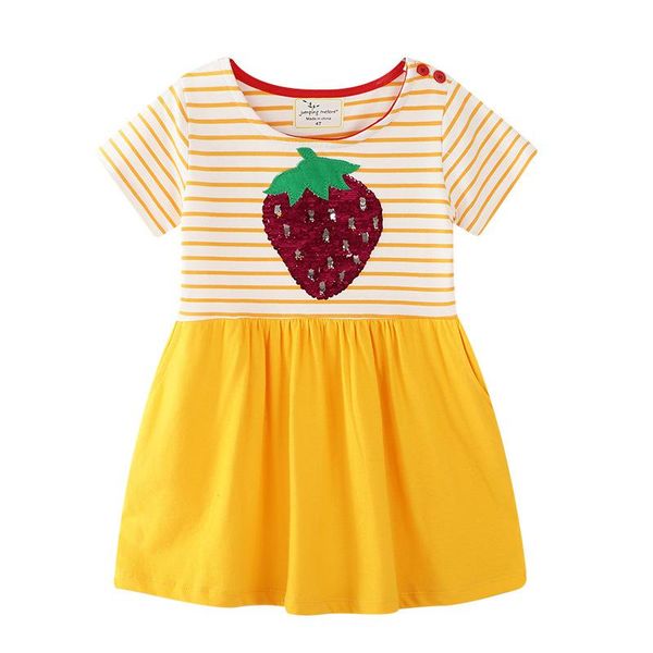girl's dresses arrivals paillette strawberry cotton yellow striped boutique baby girl summer dress, Red;yellow
girl's dresses arrivals paillette strawberry cotton yellow striped boutique baby girl summer dress, Red;yellow