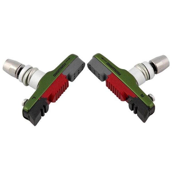 bike brakes mountain road bicycle cycling rubber brake holder pads black, green blocks 7cm/ 2.75''(approx.)
bike brakes mountain road bicycle cycling rubber brake holder pads black, green blocks 7cm/ 2.75''(approx.)