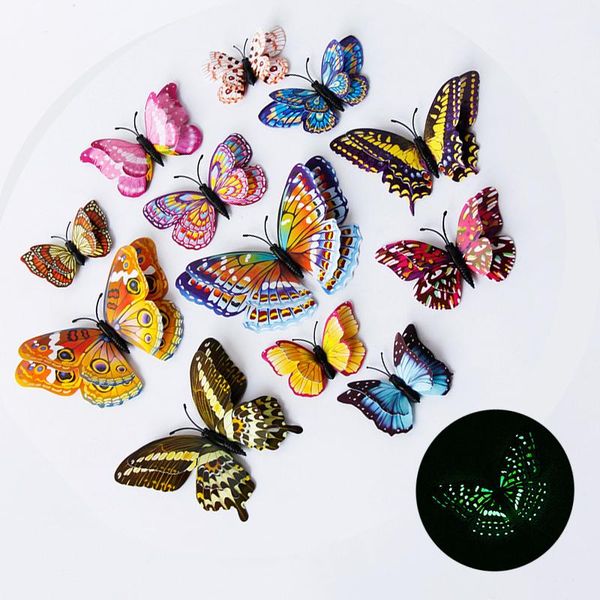 wall stickers 12pcs/set of luminous double layer magnetic butterfly party decoration household refrigerator simulation sticker
wall stickers 12pcs/set of luminous double layer magnetic butterfly party decoration household refrigerator simulation sticker