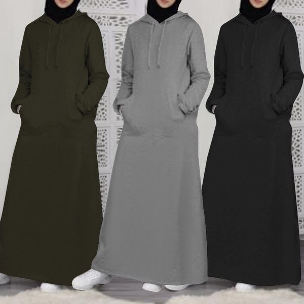 2021 autumn sweatshirt dress zanzea vintage hoodies maxi long dress women long sleeve hooded kaftan muslim vestido robe femme, Black;gray
2021 autumn sweatshirt dress zanzea vintage hoodies maxi long dress women long sleeve hooded kaftan muslim vestido robe femme, Black;gray