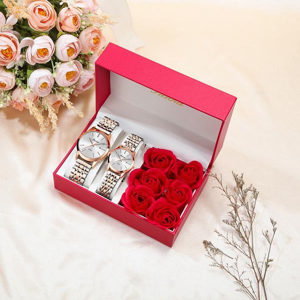 wristwatches couple watches, a pair of students, simple female men's tanabata valentine's day gift, Slivery;brown
wristwatches couple watches, a pair of students, simple female men's tanabata valentine's day gift, Slivery;brown
